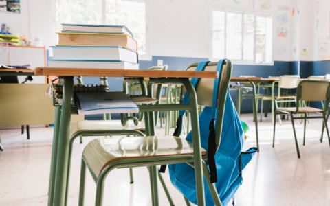 Aula allagata al liceo Cantalamessa di Macerata dopo i lavori